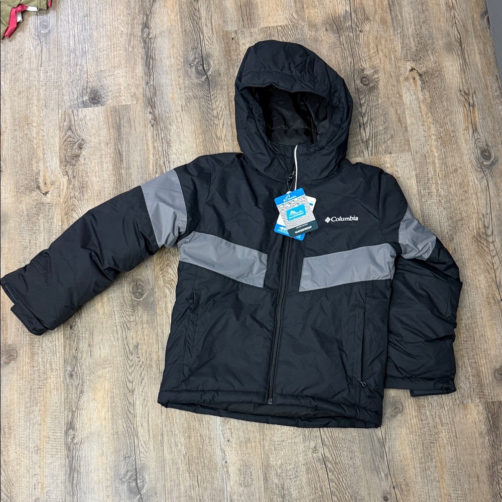 Columbia Black and Gray Insulated Jacket Boys Youth